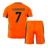 Fotbalové Dres Inter Milan Juan Cuadrado #7 Dětské Alternativní 2023-24 Krátký Rukáv (+ trenýrky)